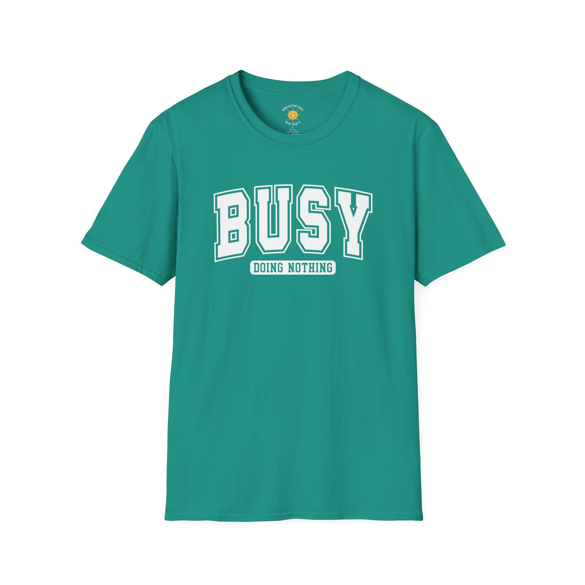 Busy Doing Nothing Varsity Humor T-Shirt
