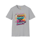 Running on Caffeine, Chaos & 80's Lyrics Retro T-Shirt