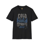 Cold World Strong Mind Gothic Raven Resilience T-Shirt