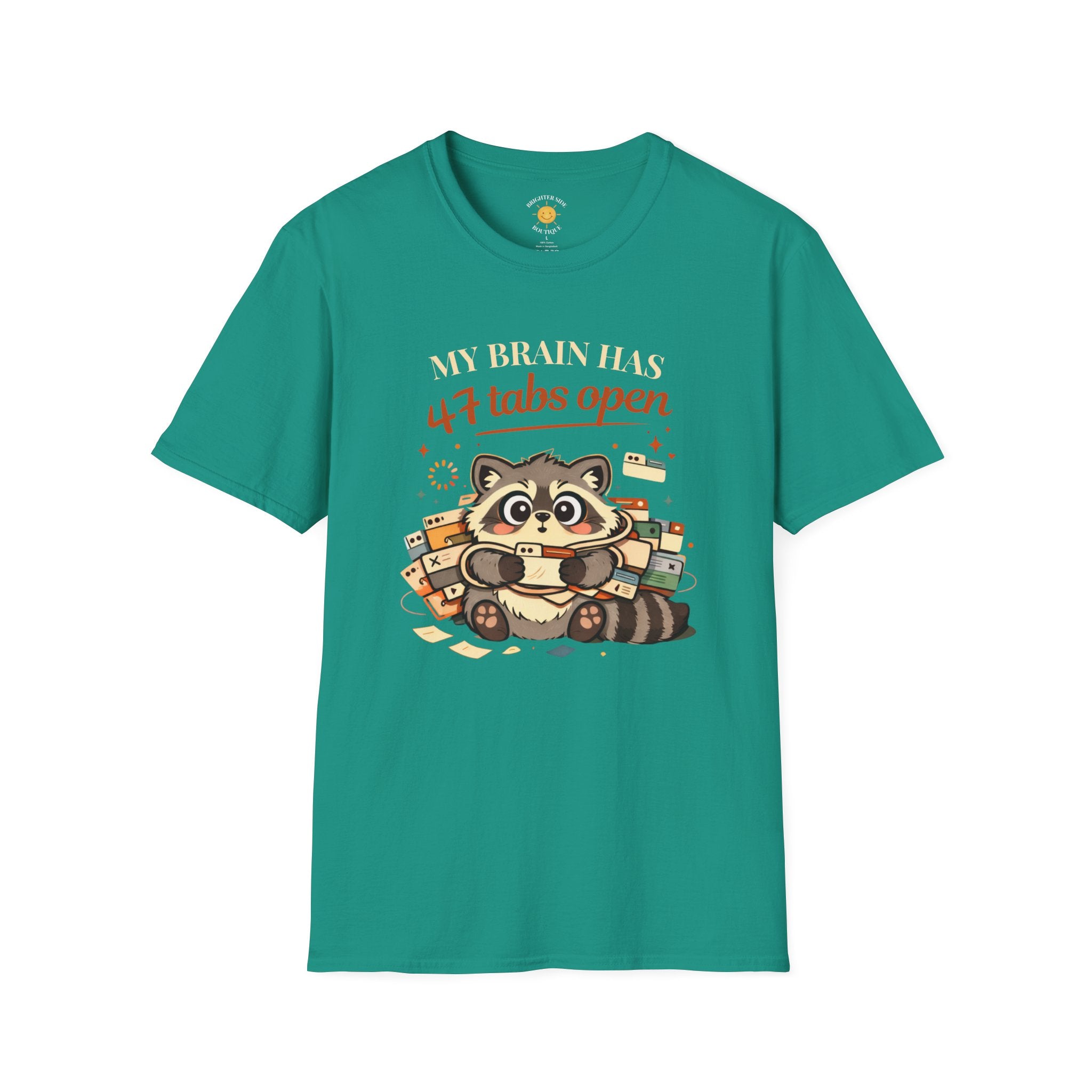 47 Tabs Open Raccoon T-Shirt