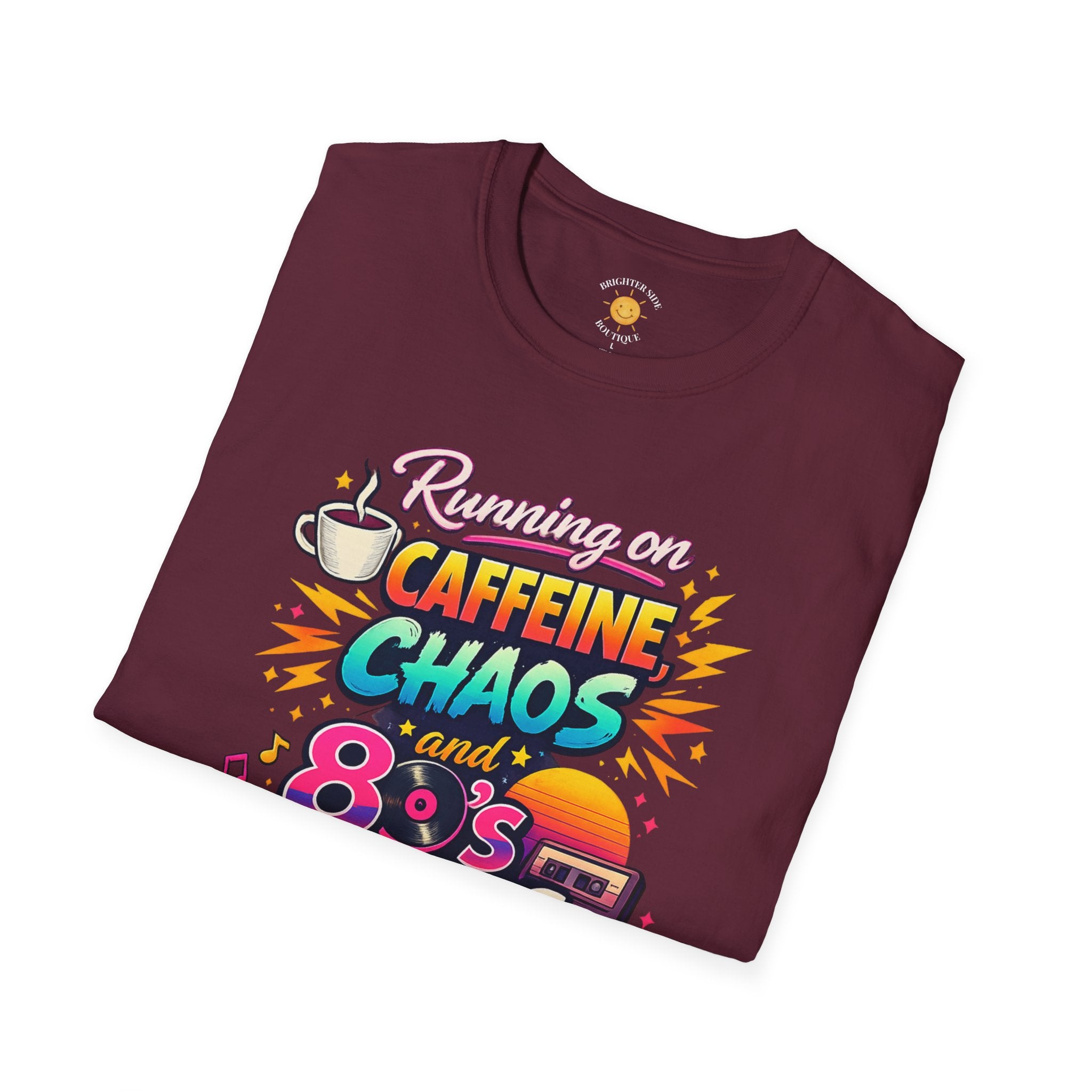 Caffeine, Chaos and 80's Lyrics T-Shirt