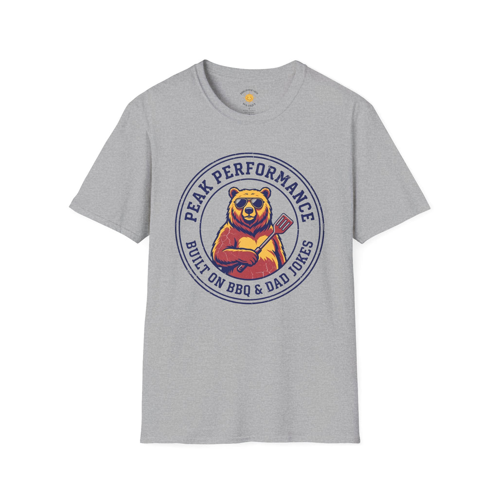 Peak Performance Built On BBQ & Dad Jokes Bear T-Shirt