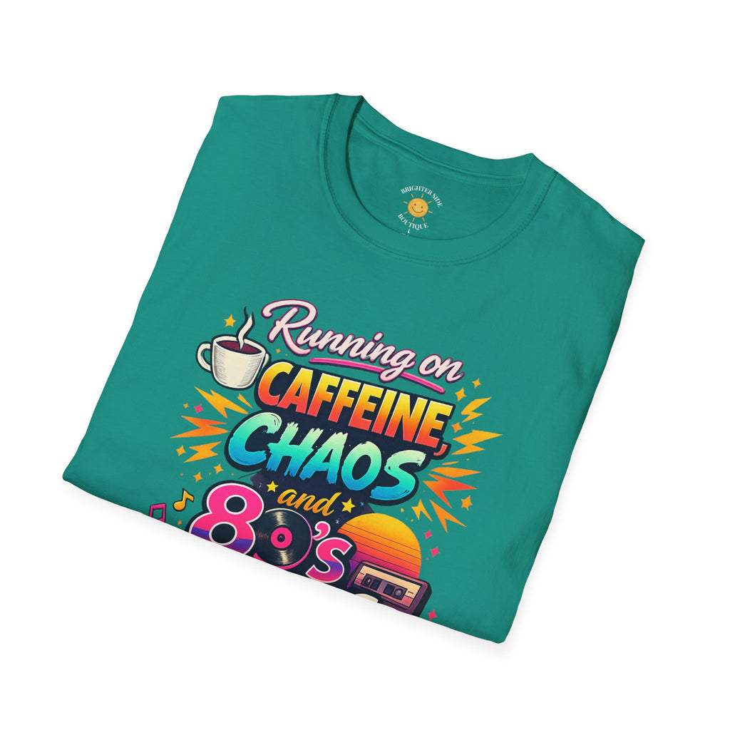 Caffeine, Chaos and 80's Lyrics T-Shirt