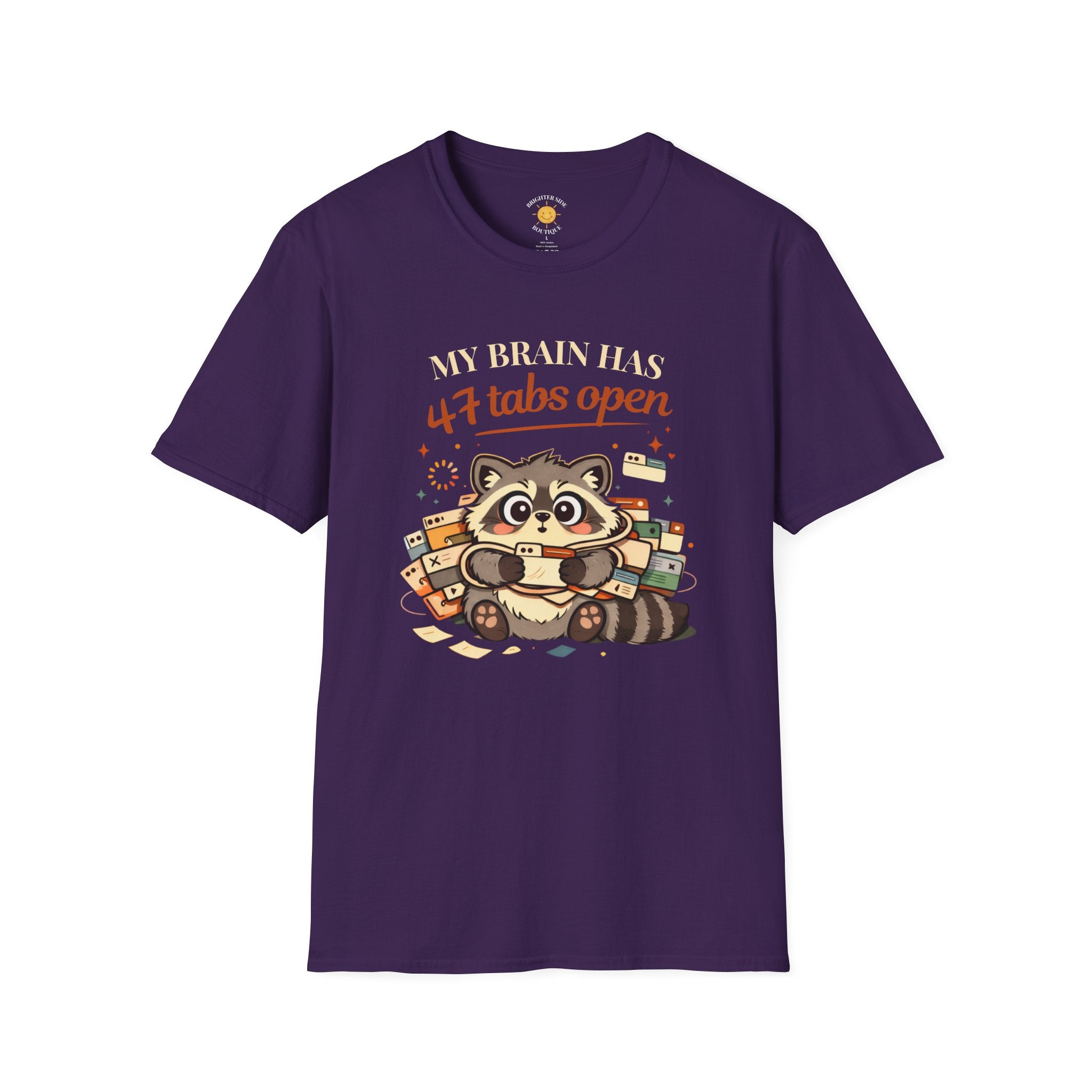 47 Tabs Open Raccoon T-Shirt
