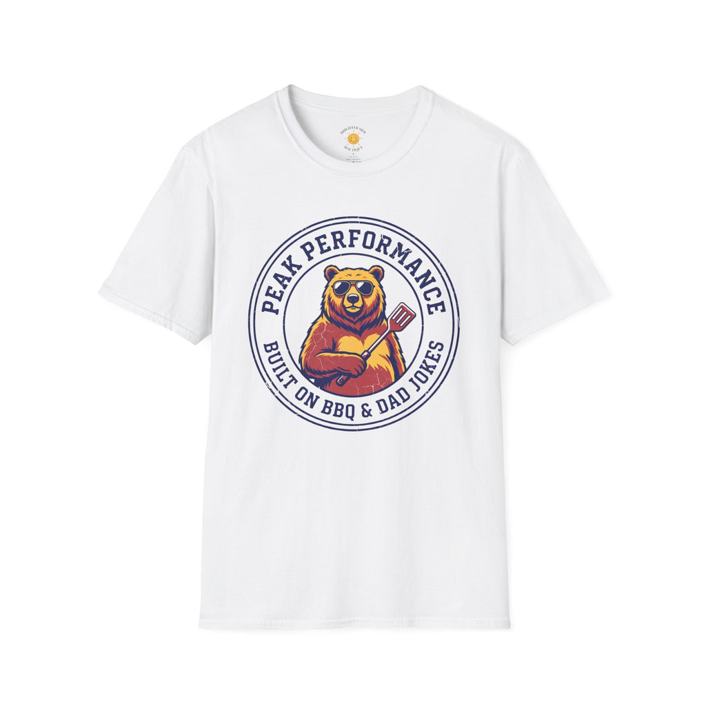 Peak Performance Built On BBQ & Dad Jokes Bear T-Shirt