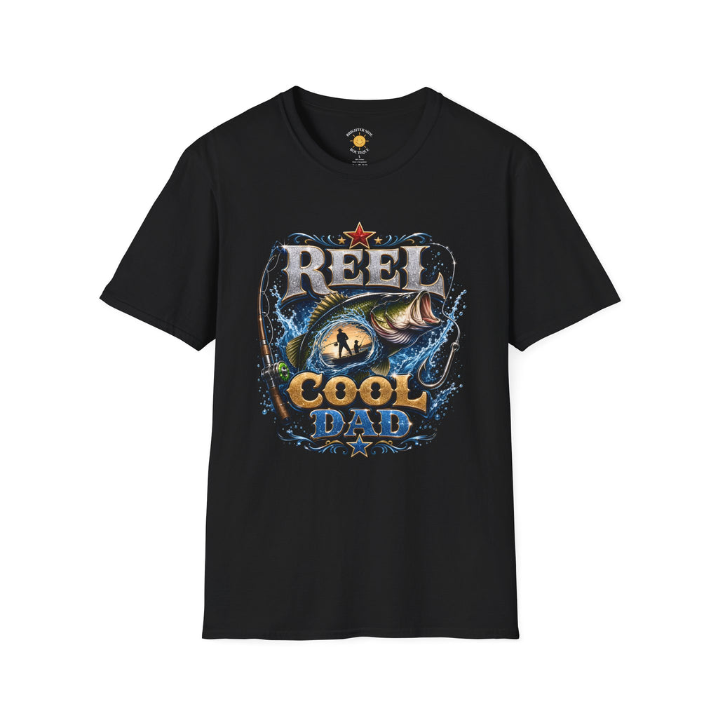 Reel Cool Bass Fishing Dad T-Shirt