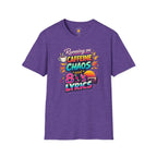 Caffeine, Chaos and 80's Lyrics T-Shirt