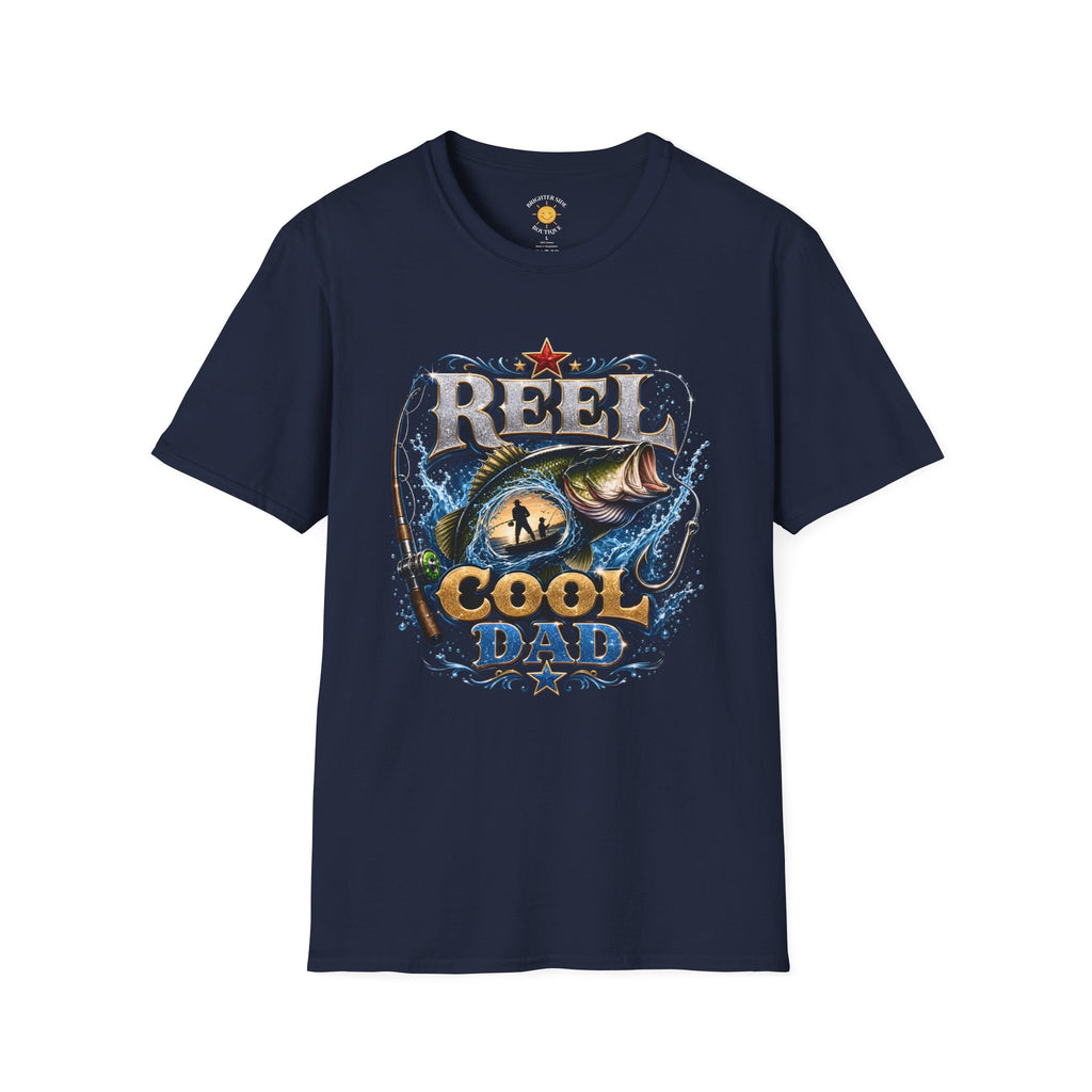 Reel Cool Bass Fishing Dad T-Shirt