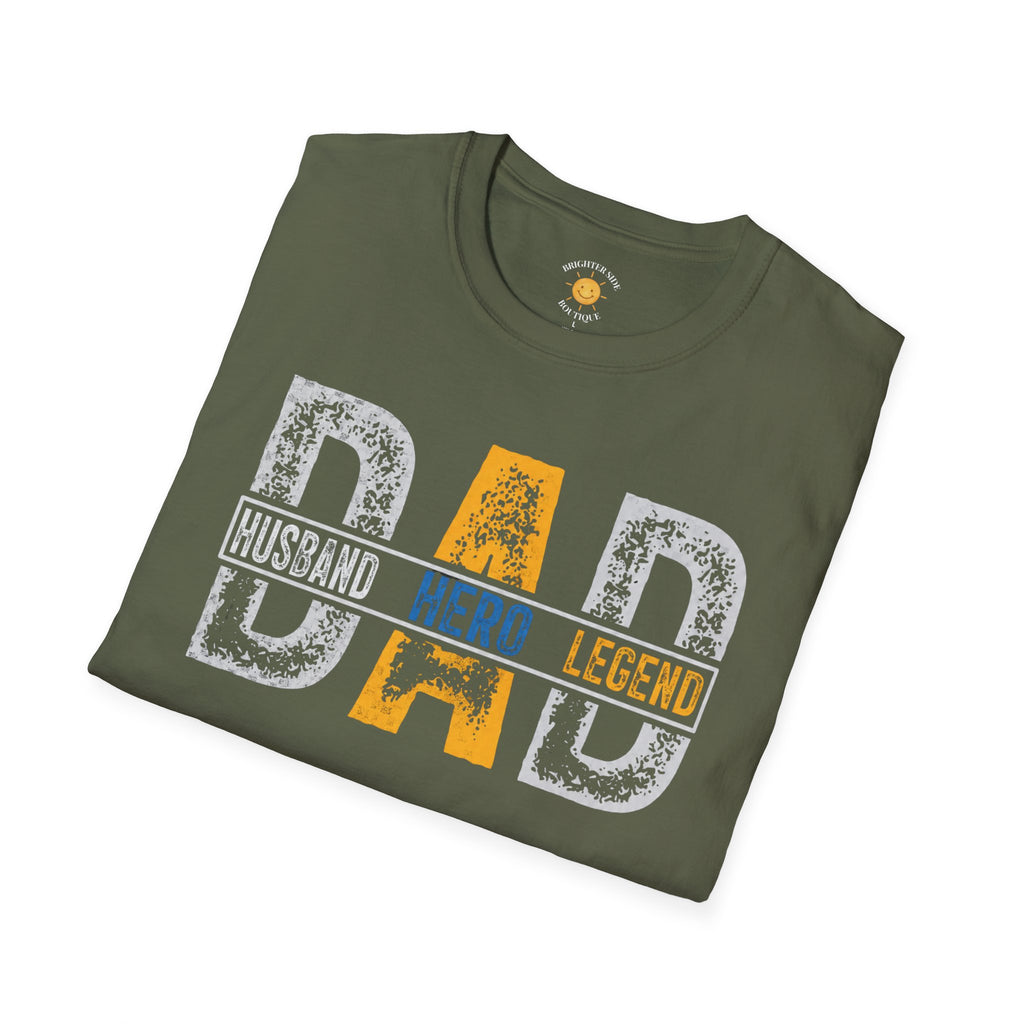 Dad: Husband Hero Legend T-Shirt