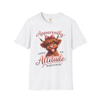 Apparently I Have An Attitude Highland Cow T-Shirt