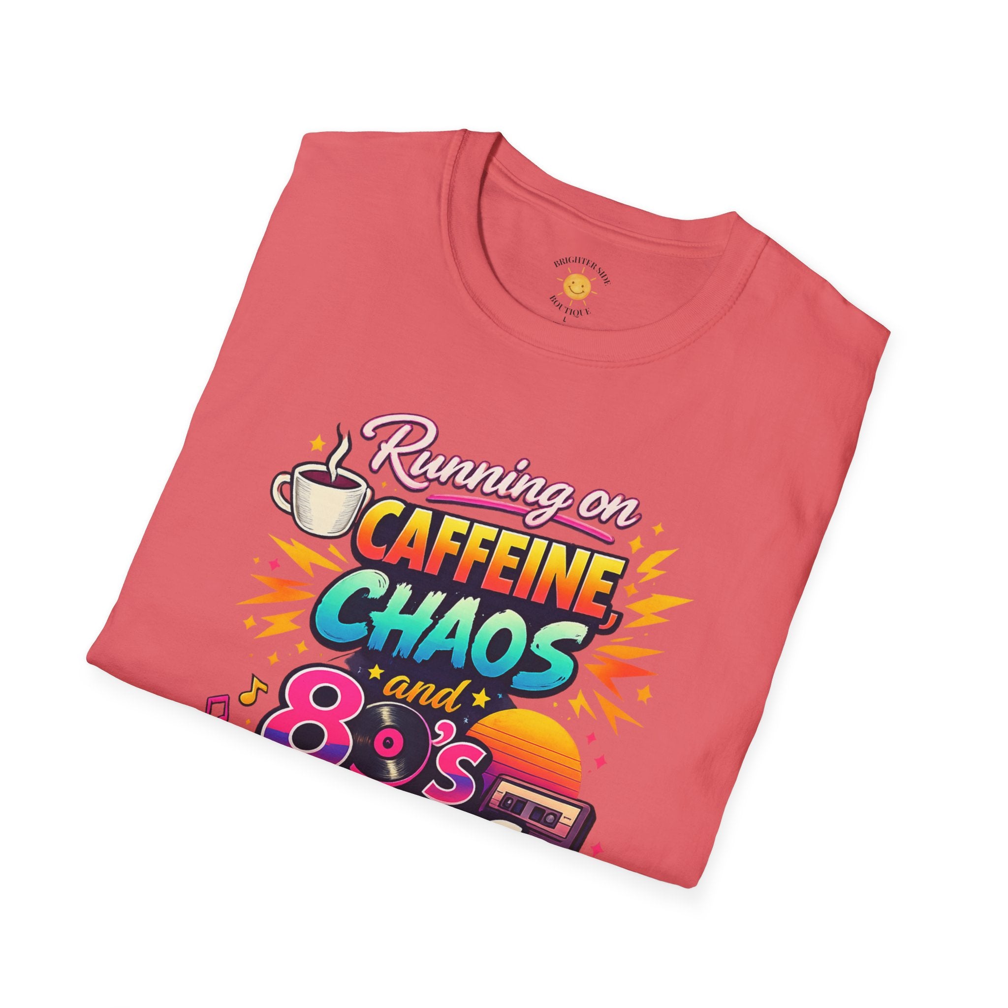 Caffeine, Chaos and 80's Lyrics T-Shirt