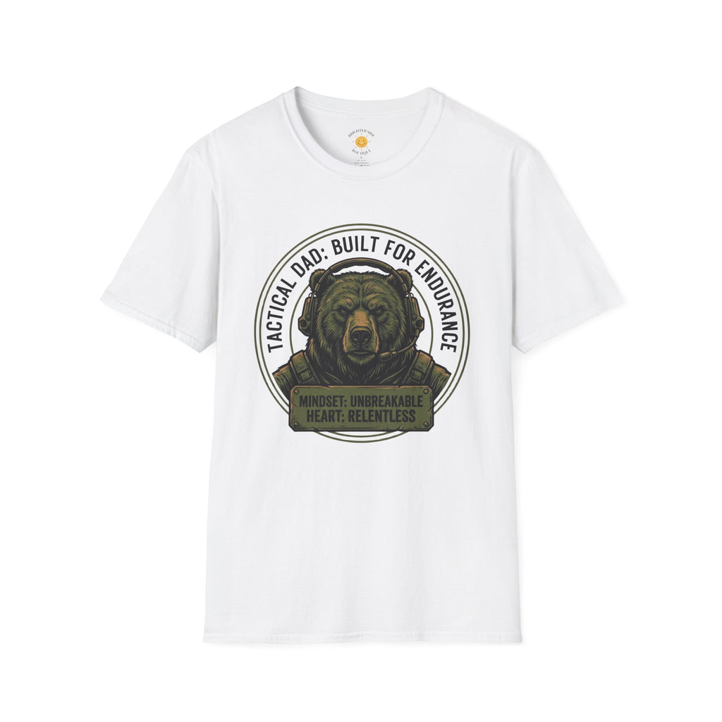 Tactical Dad Built For Endurance Bear Graphic T-Shirt