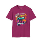 Running on Caffeine, Chaos & 80's Lyrics Retro T-Shirt