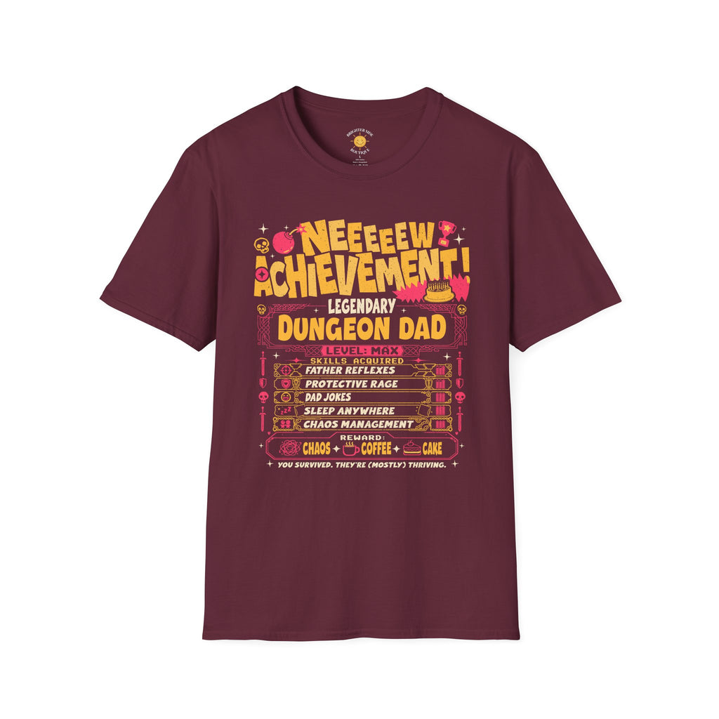 Dungeon Dad Achievement Unlocked RPG T-Shirt