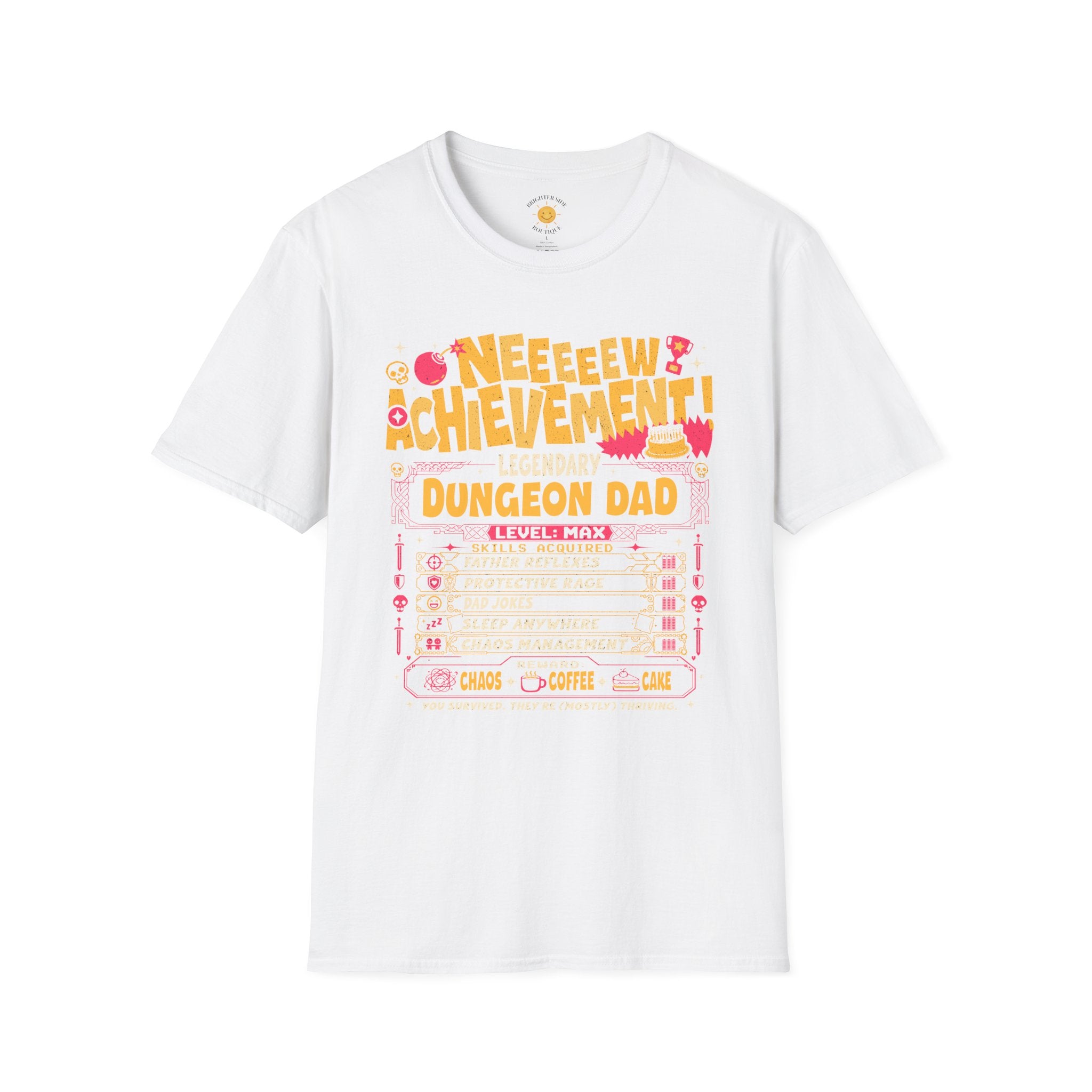 Dungeon Dad Achievement Unlocked RPG T-Shirt