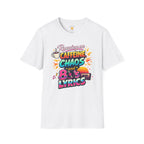 Running on Caffeine, Chaos & 80's Lyrics Retro T-Shirt