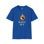 Burnt Out Flaming Marshmallow Funny Burnout T-Shirt