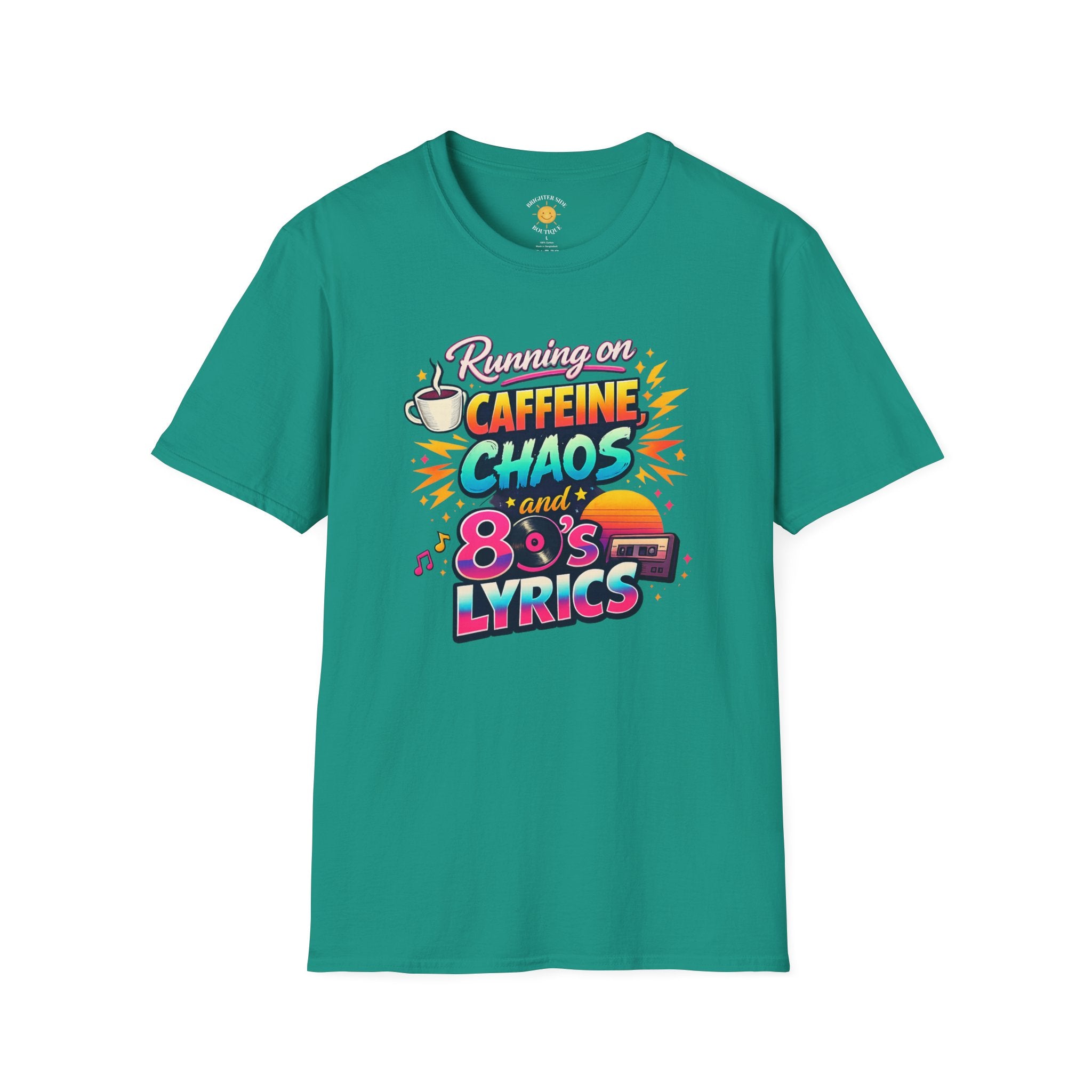 Caffeine, Chaos and 80's Lyrics T-Shirt