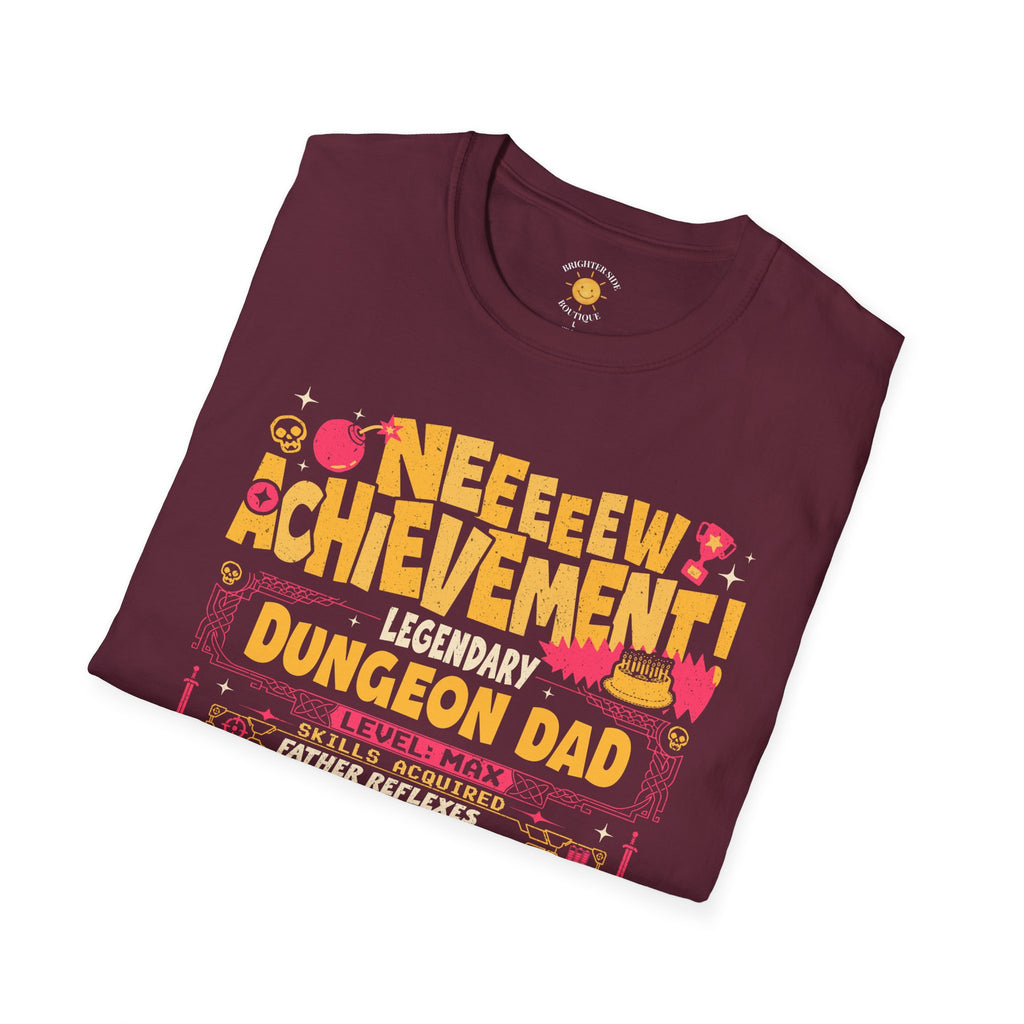 Dungeon Dad Achievement Unlocked RPG T-Shirt