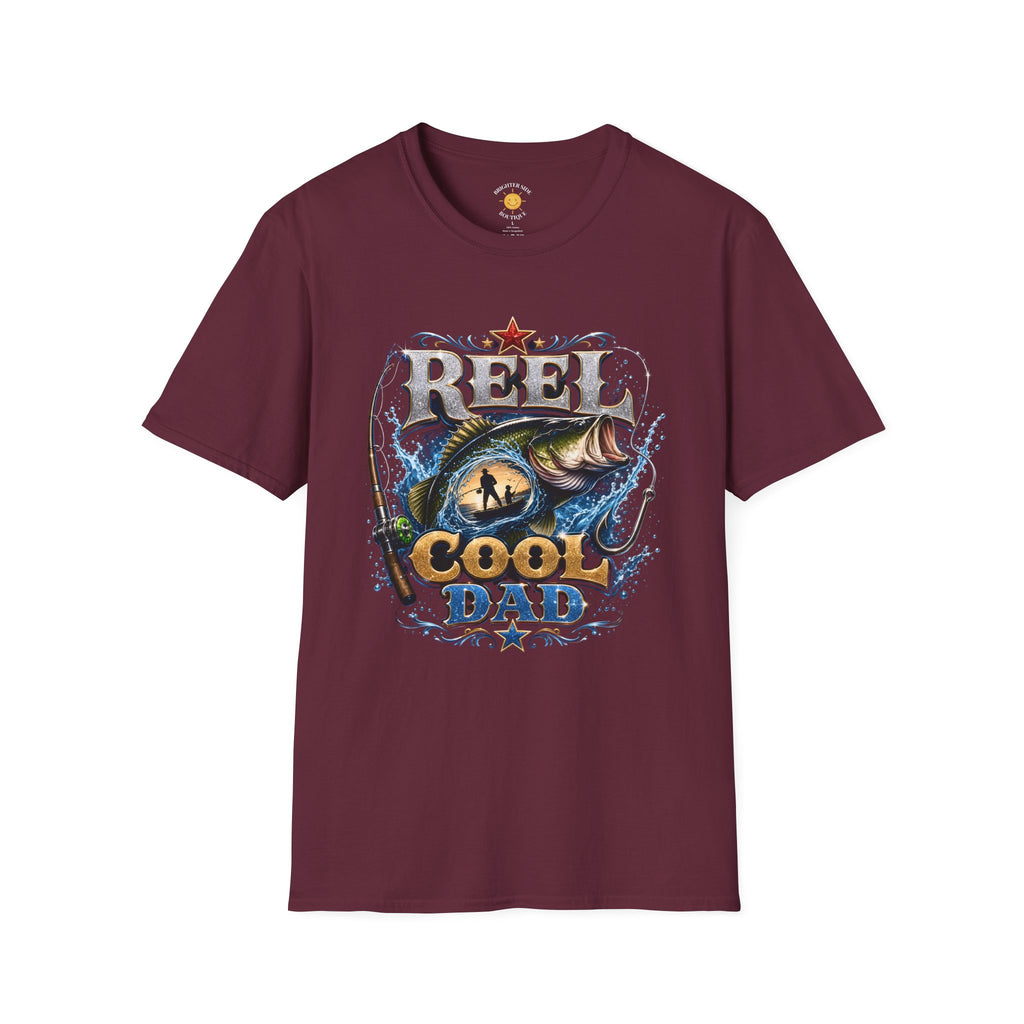 Reel Cool Bass Fishing Dad T-Shirt