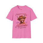 Apparently I Have An Attitude Highland Cow T-Shirt