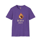Burnt Out Flaming Marshmallow Funny Burnout T-Shirt