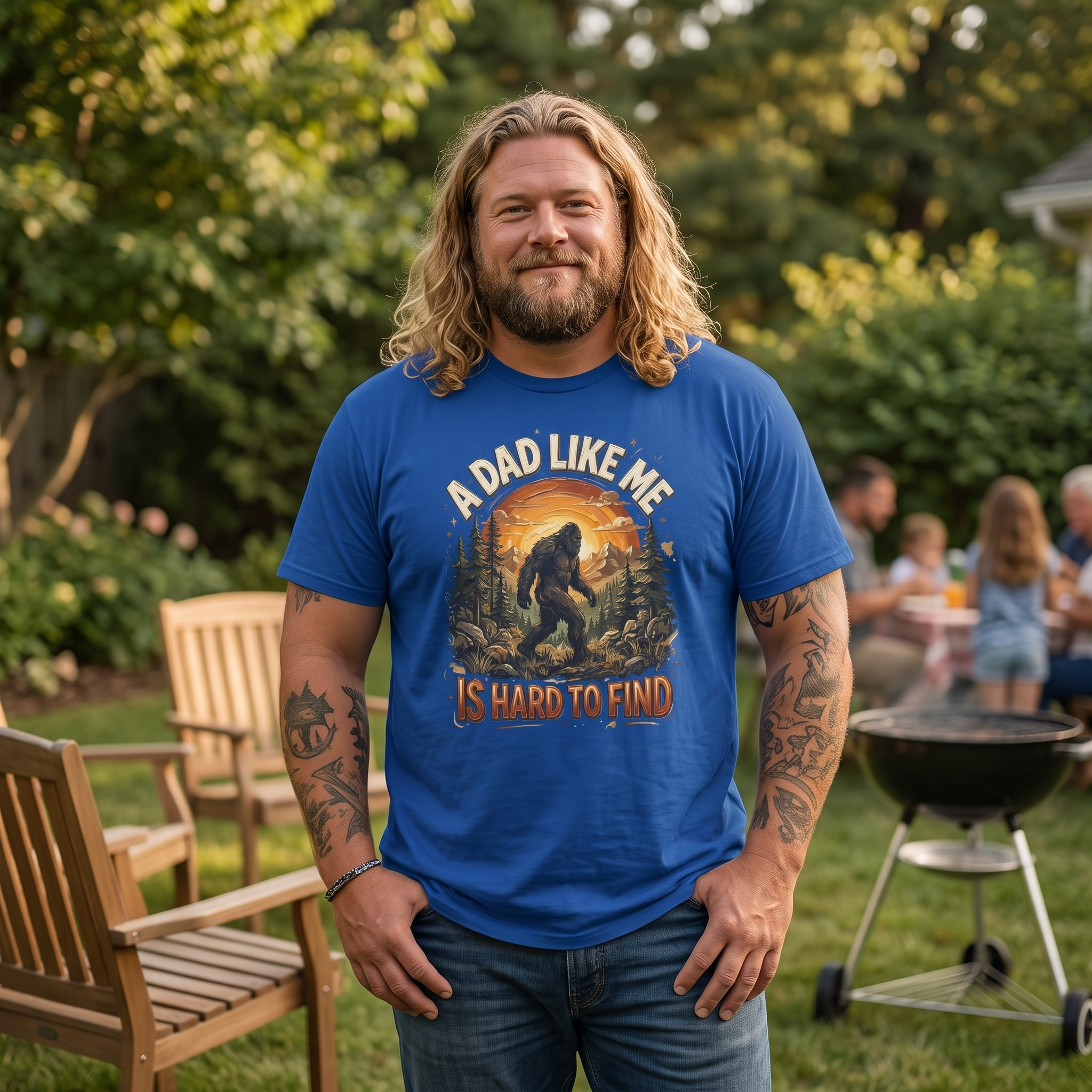 Hard To Find Bigfoot Dad T-Shirt