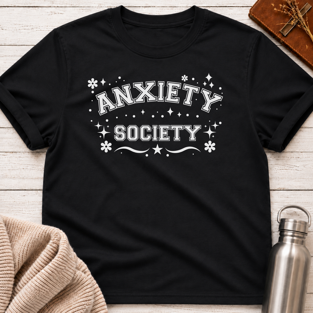 Anxiety Society Varsity Mental Health T-Shirt