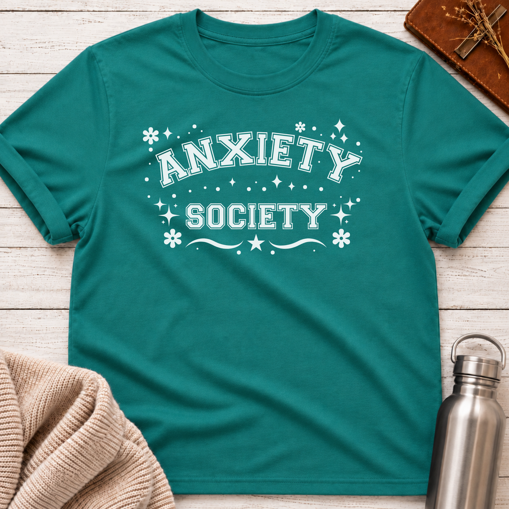 Anxiety Society Varsity Mental Health T-Shirt