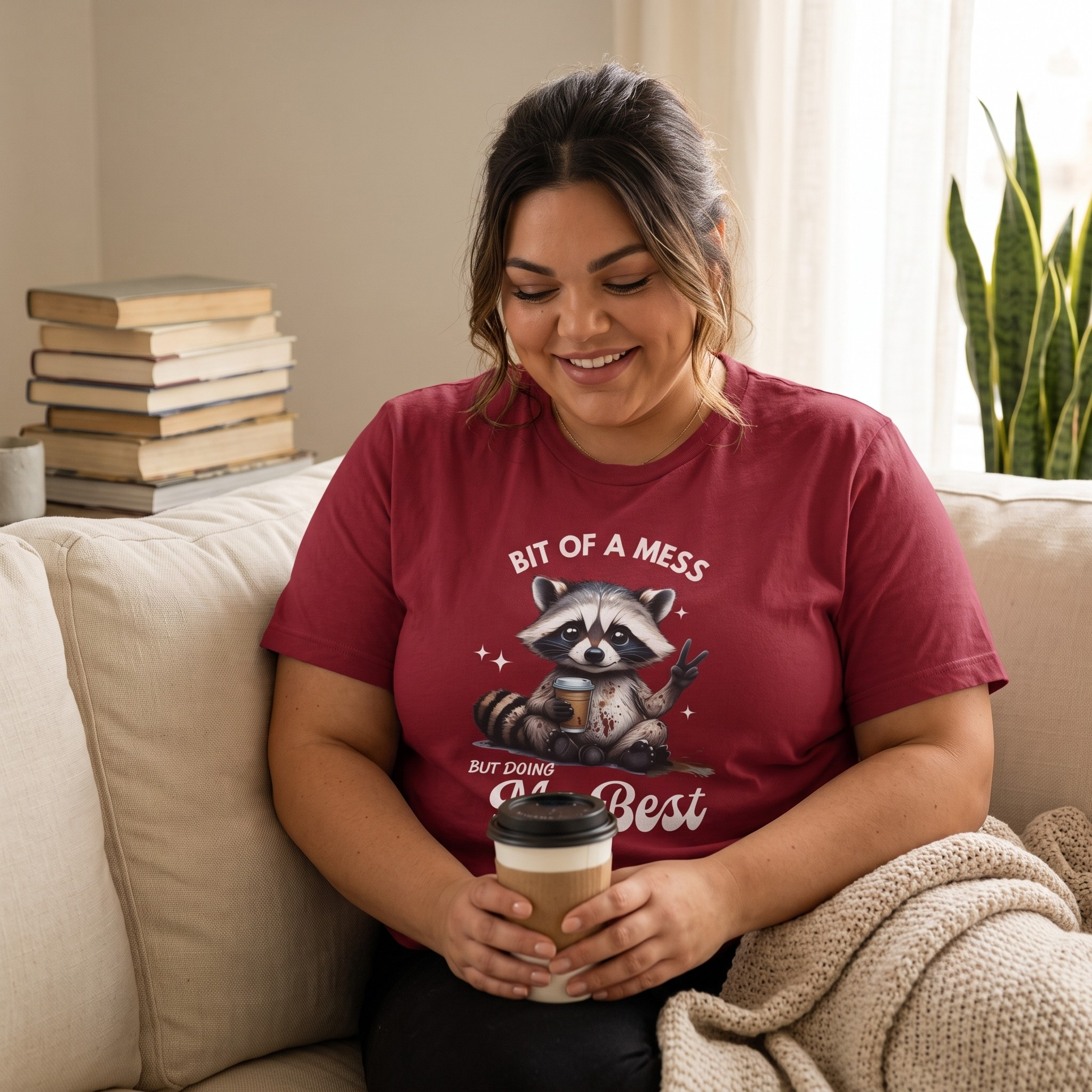 Bit Of A Mess Raccoon T-Shirt