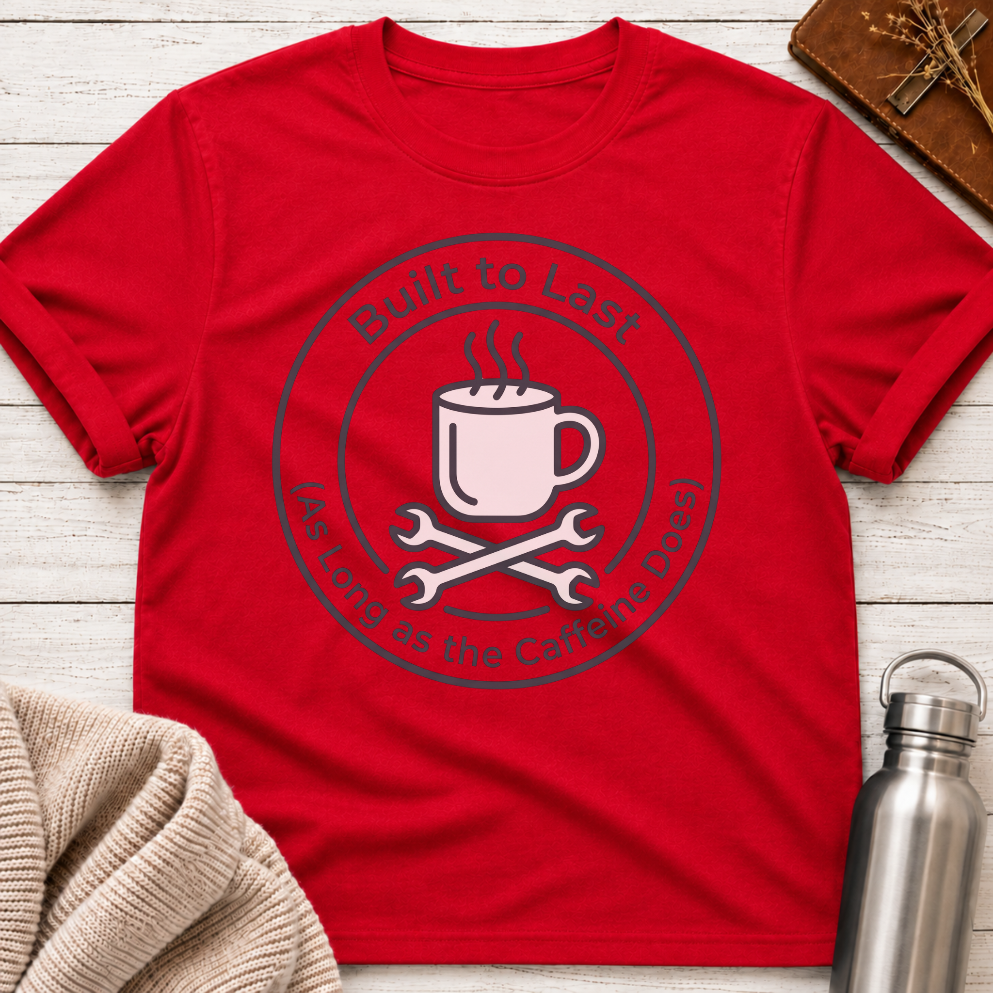 Built To Last As Long As The Caffeine Does Coffee Tee