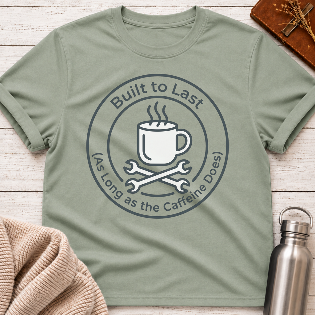 Built To Last As Long As The Caffeine Does Coffee Tee