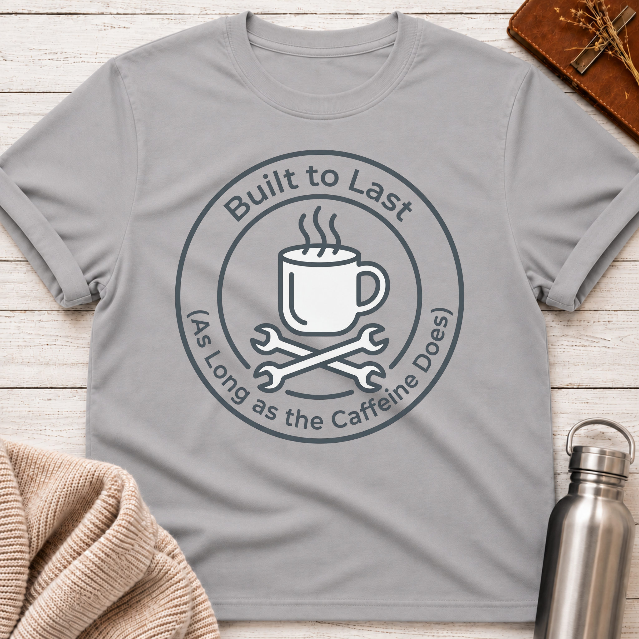 Built To Last As Long As The Caffeine Does Coffee Tee
