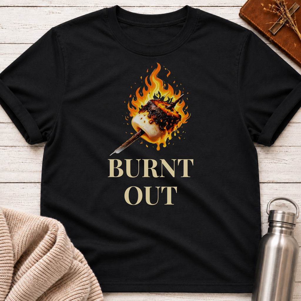 Burnt Out Flaming Marshmallow T-Shirt
