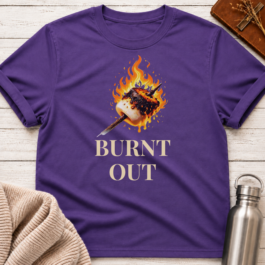 Burnt Out Flaming Marshmallow T-Shirt