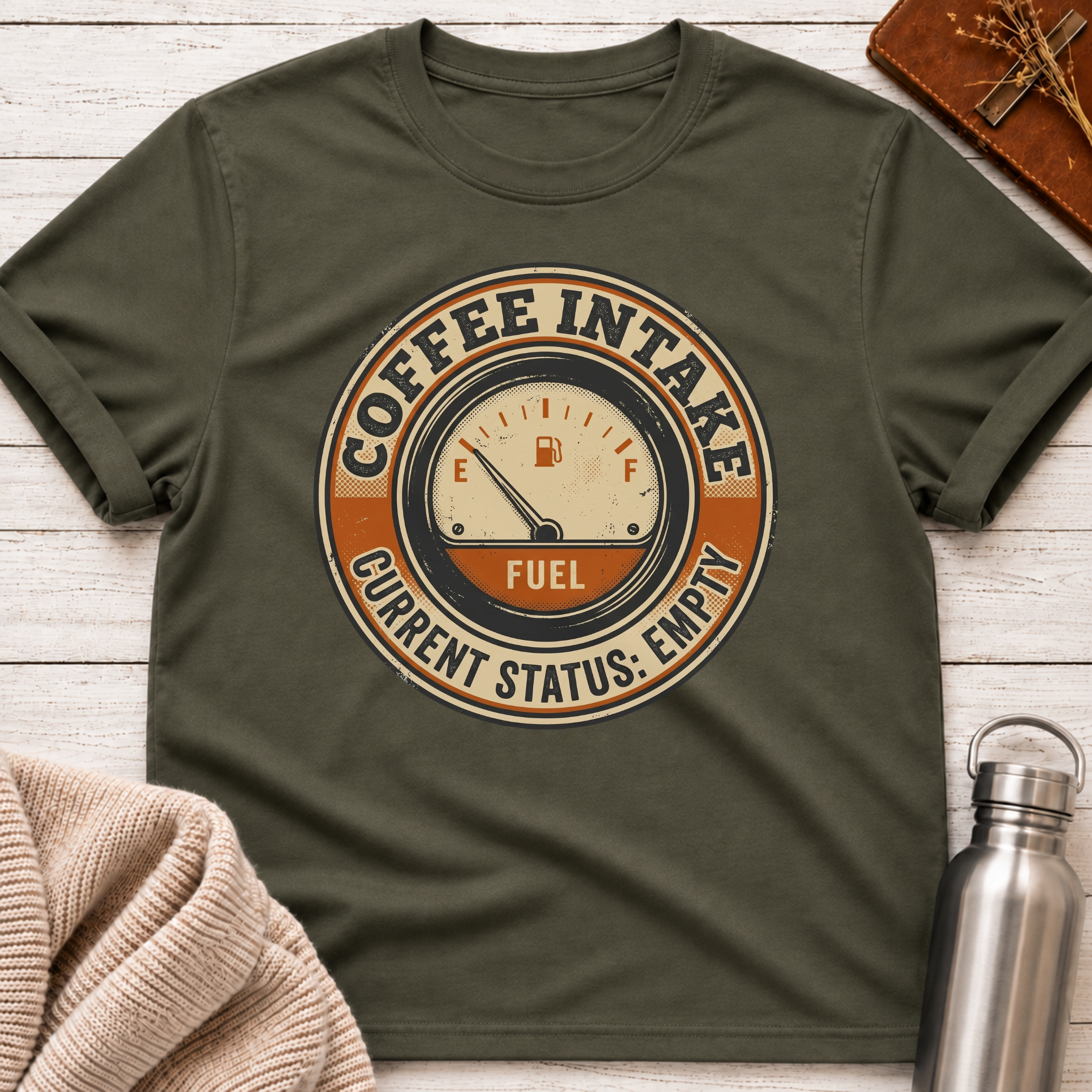 Coffee Intake Status Empty T-Shirt