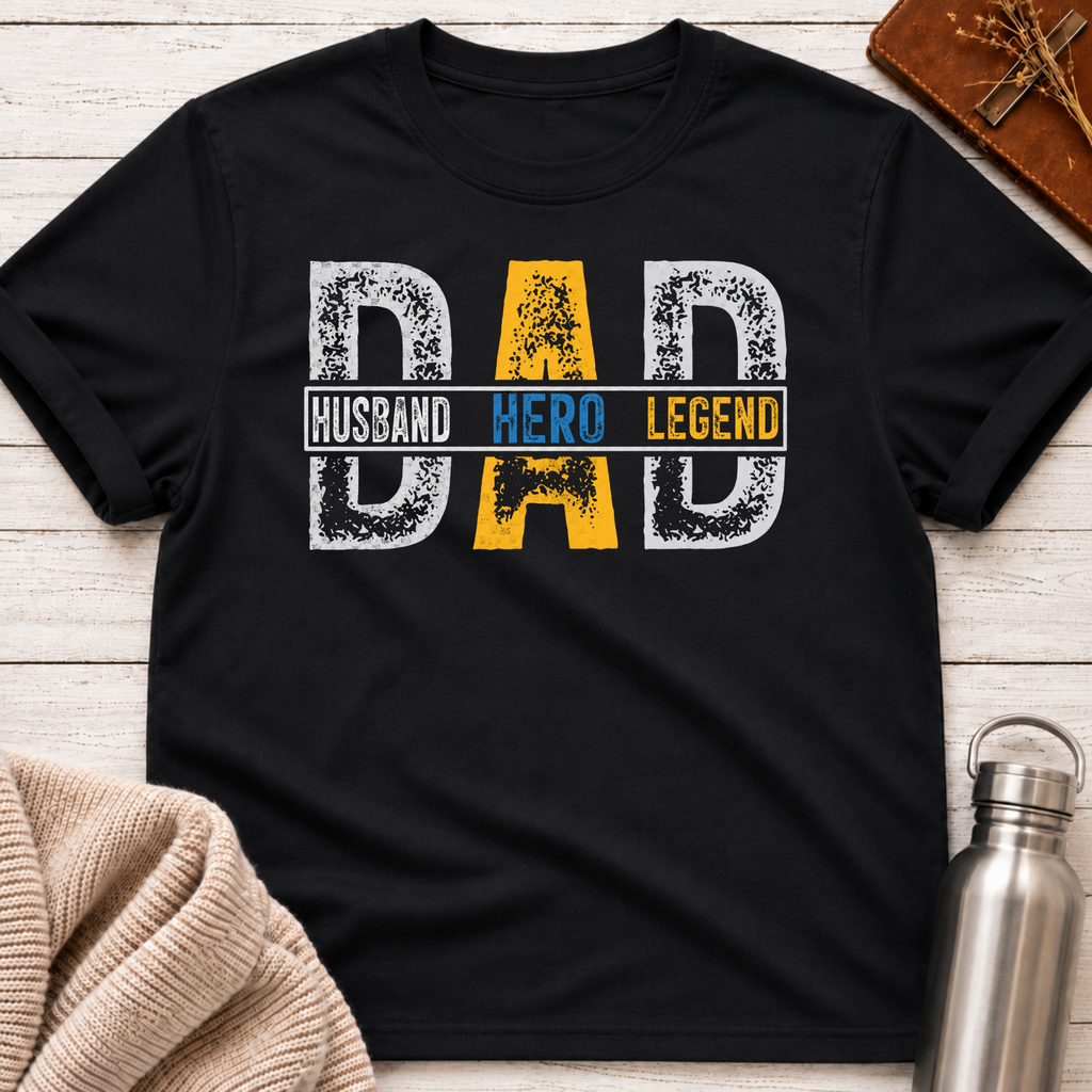 Husband Hero Legend Dad T-Shirt