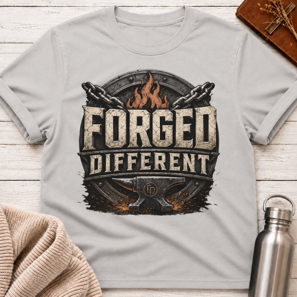 Forged Different – Strength Built Through Fire T-Shirt