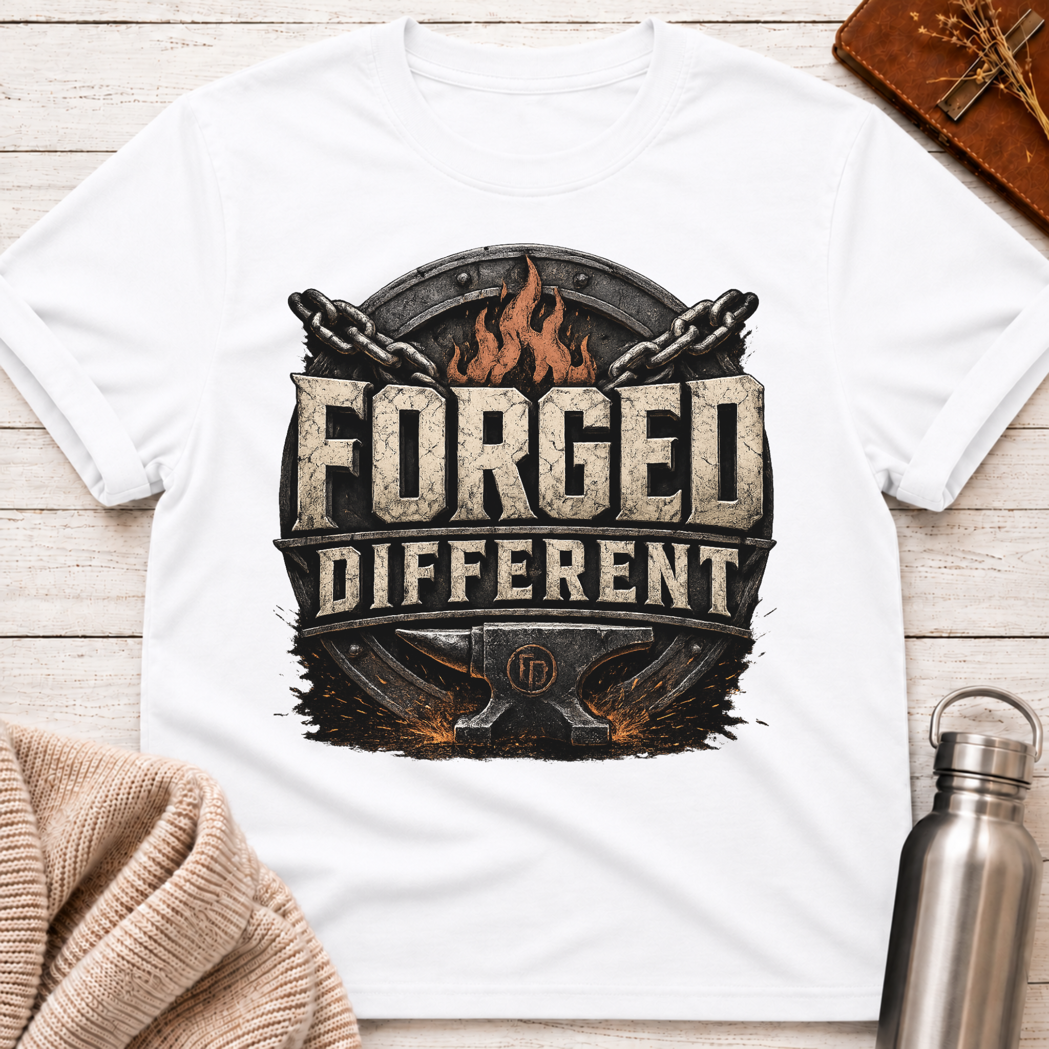 Forged Different – Strength Built Through Fire T-Shirt
