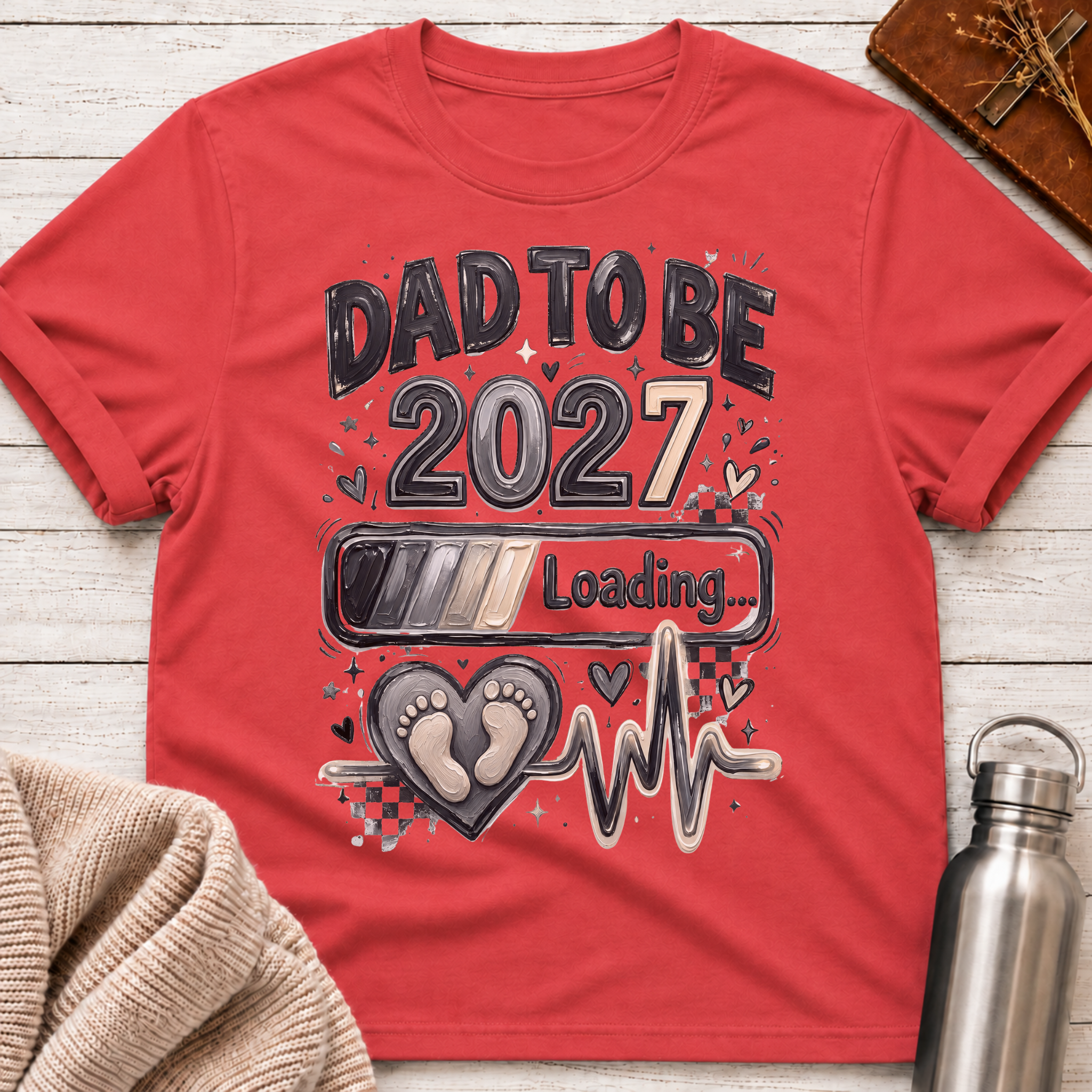 Dad To Be 2027 Loading T-Shirt