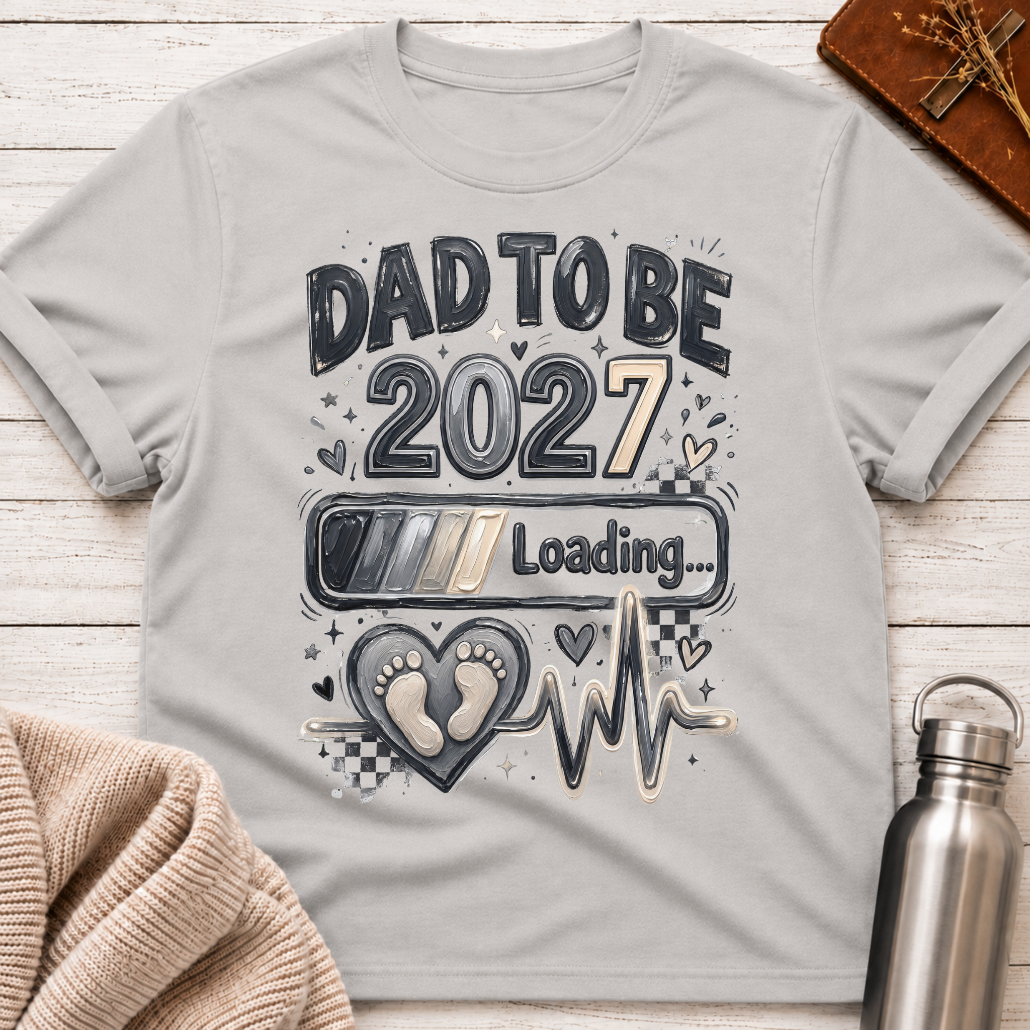 Dad To Be 2027 Loading T-Shirt