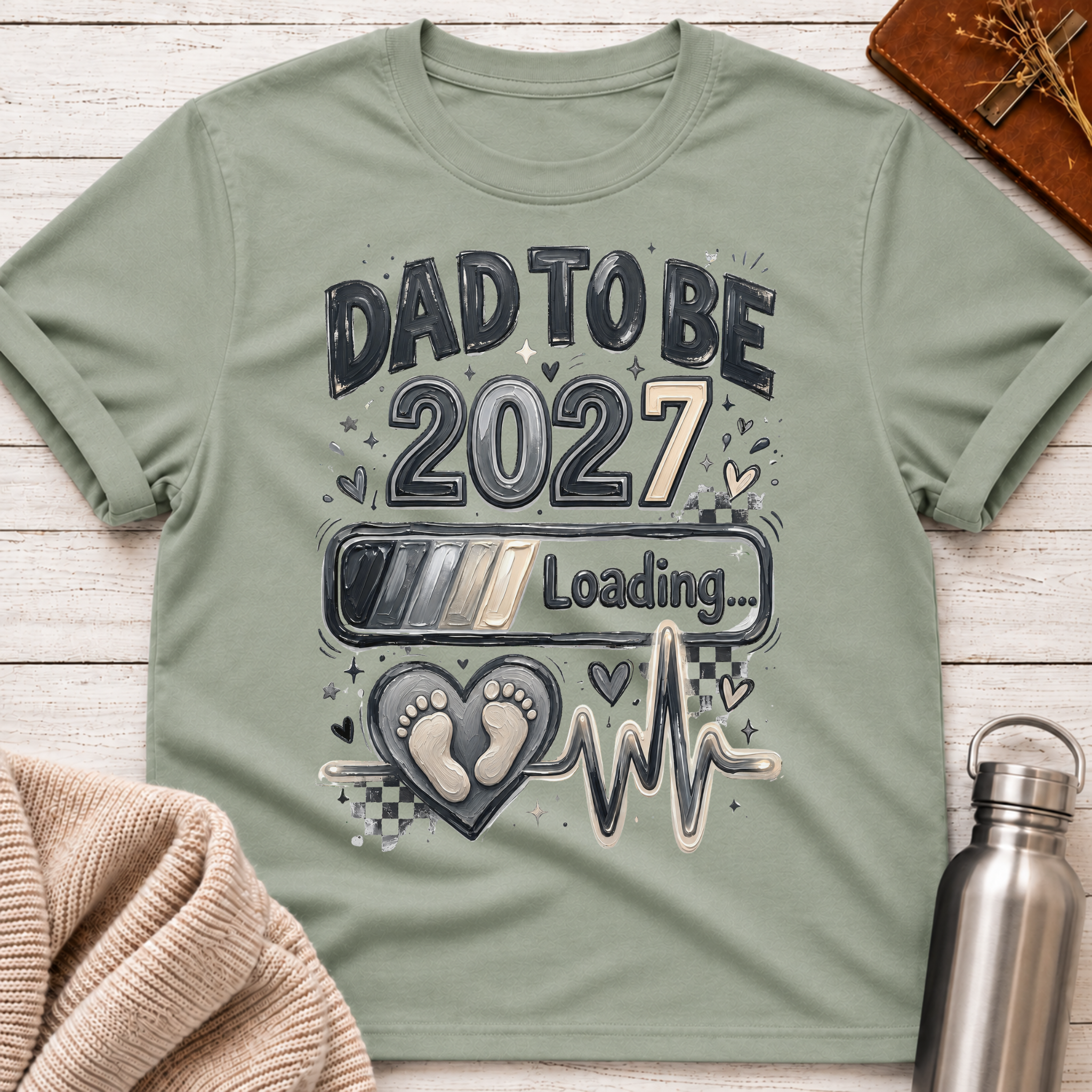Dad To Be 2027 Loading T-Shirt