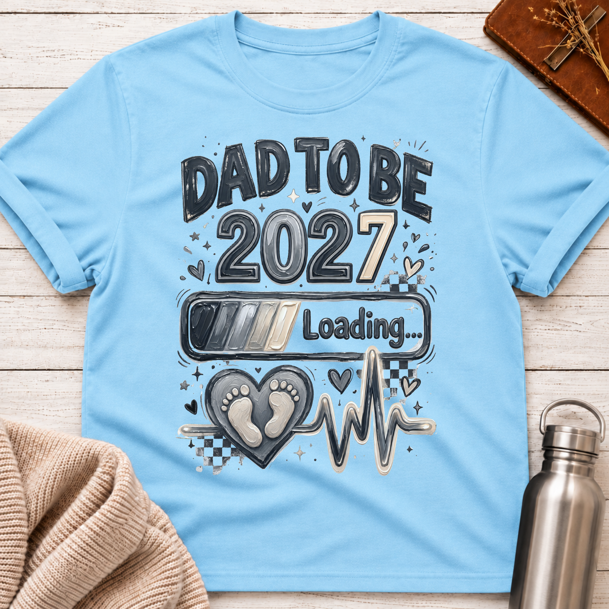 Dad To Be 2027 Loading T-Shirt