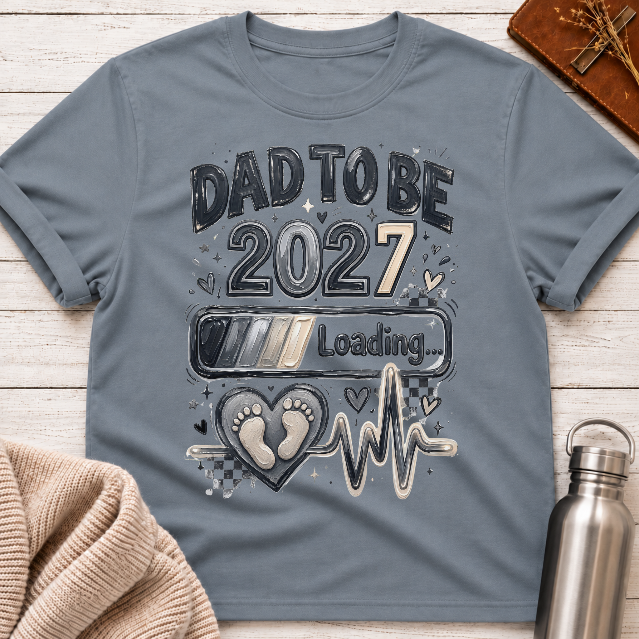 Dad To Be 2027 Loading T-Shirt