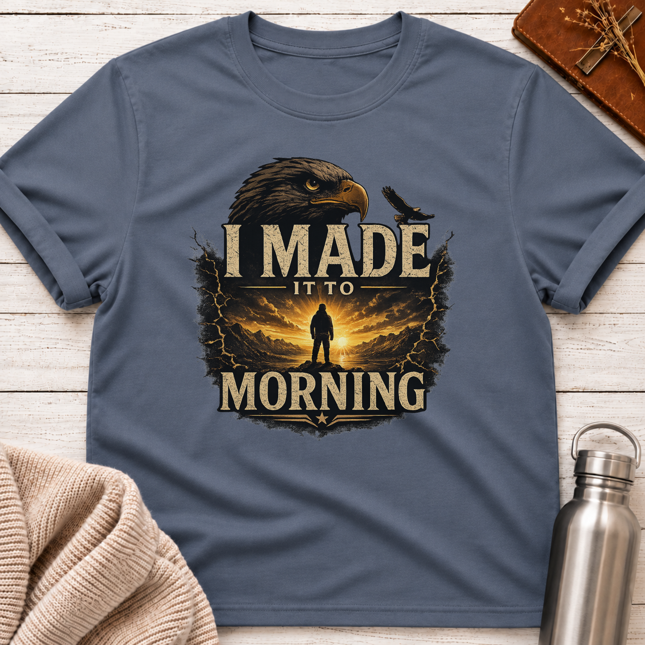 I Made It To Morning – Resilience & Hope Graphic Tee
