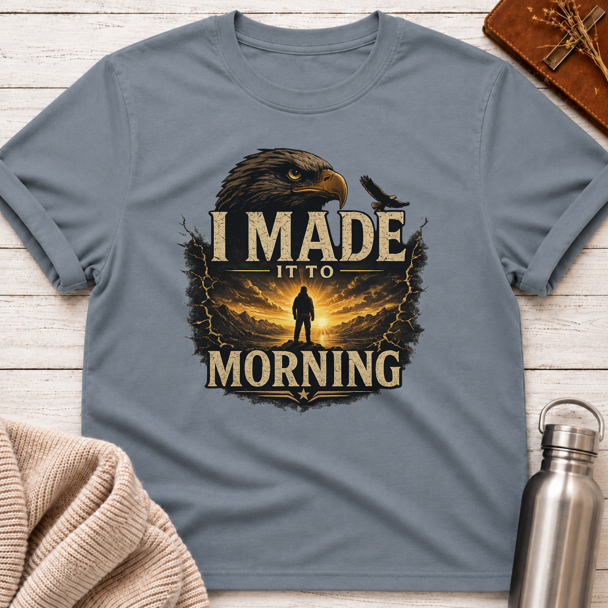 I Made It To Morning – Resilience & Hope Graphic Tee