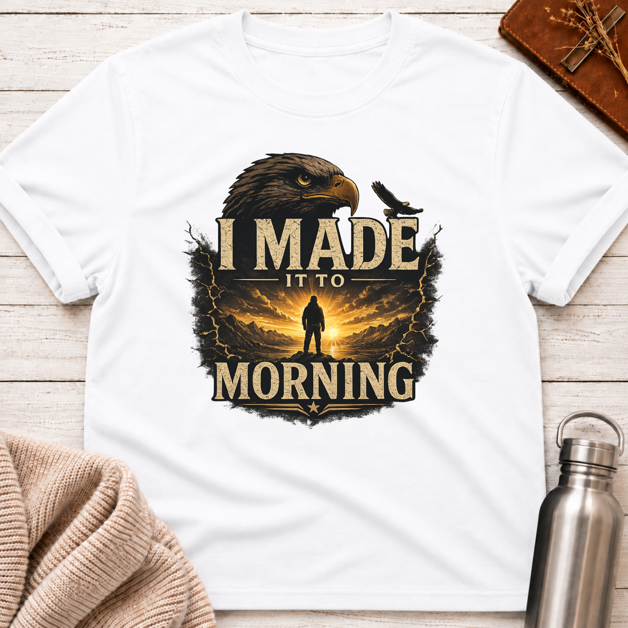 I Made It To Morning – Resilience & Hope Graphic Tee