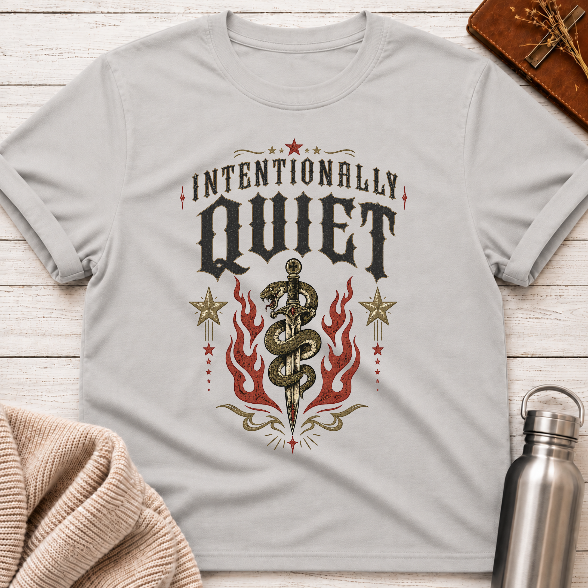 Intentionally Quiet – Gothic Introvert Strength Design