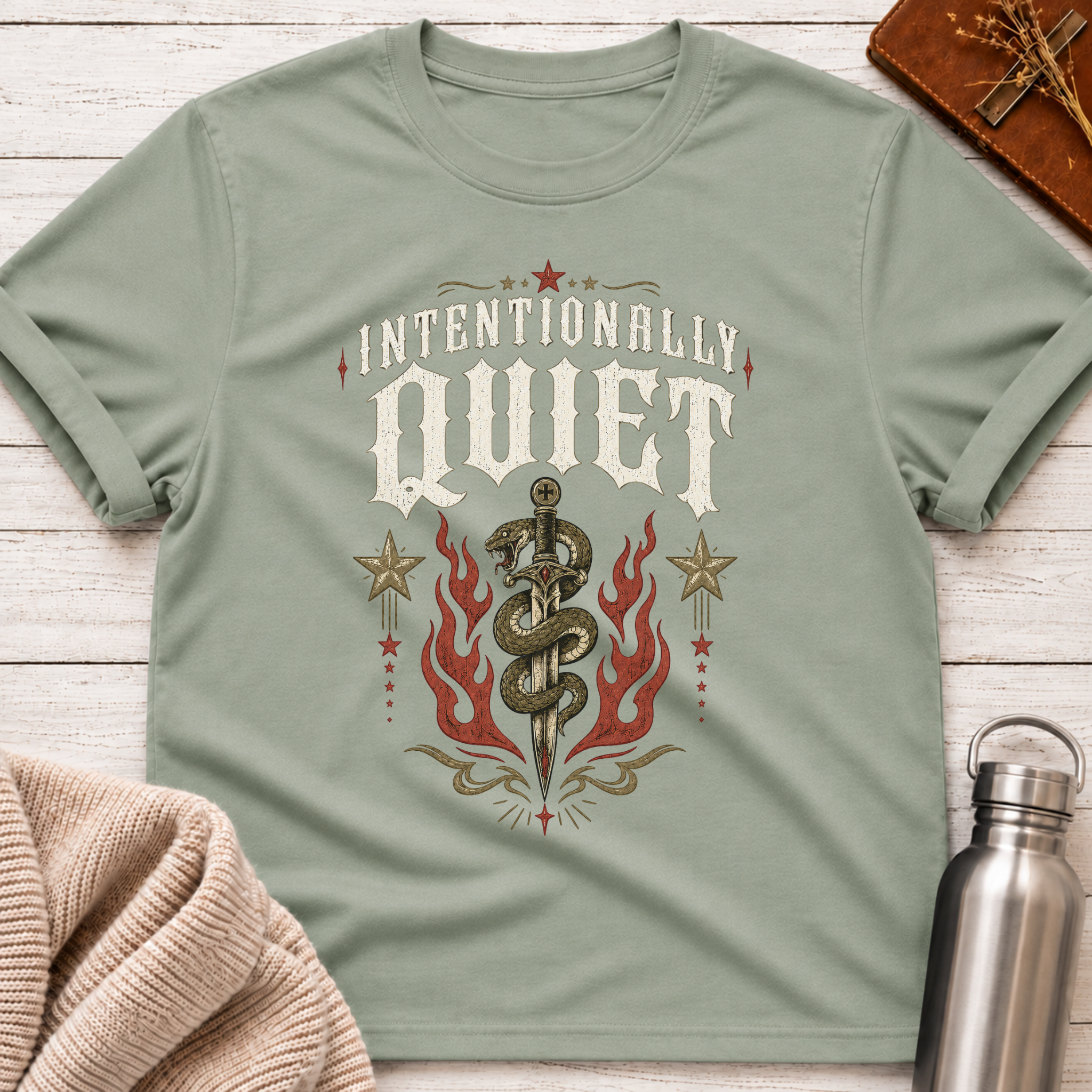 Intentionally Quiet – Gothic Introvert Strength Design