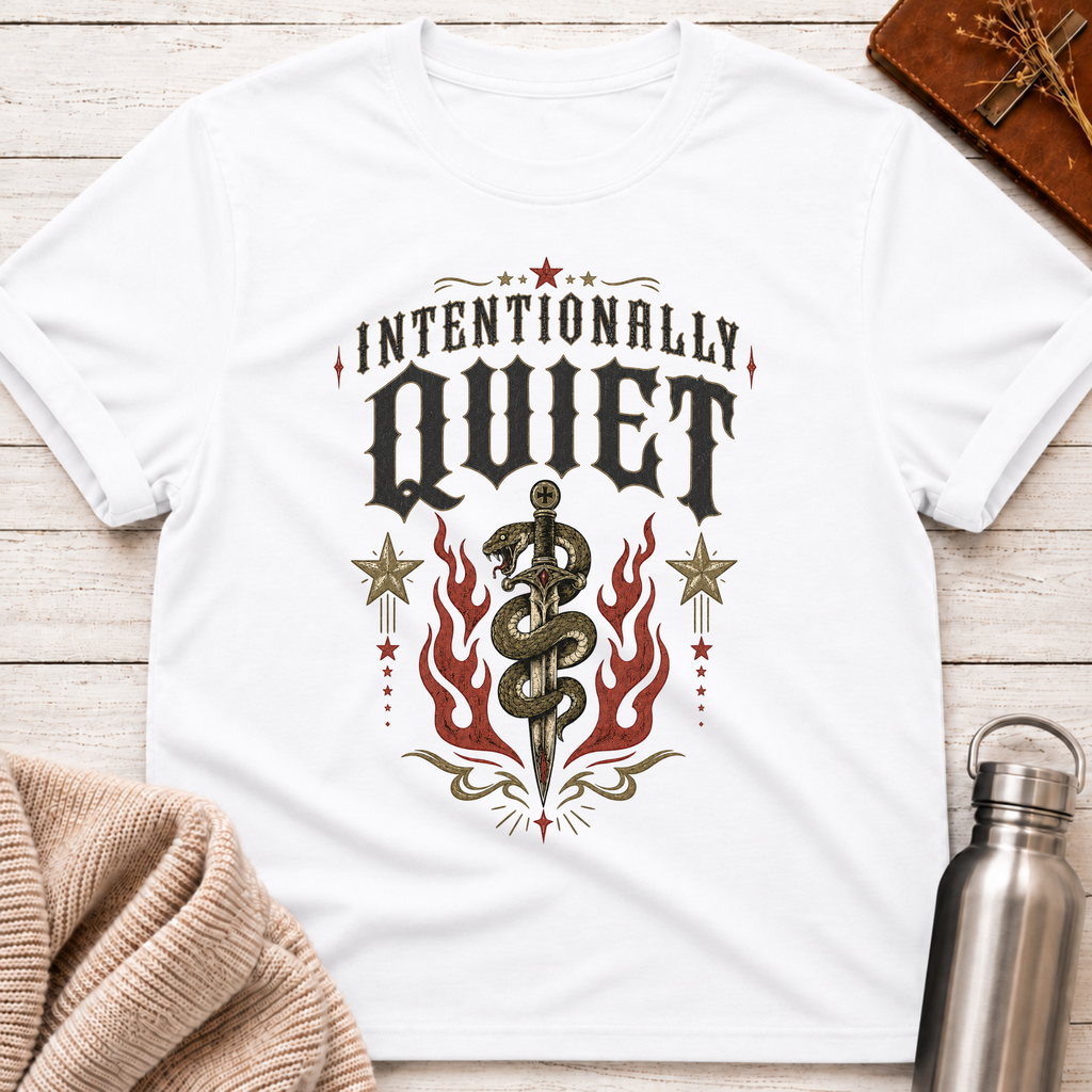 Intentionally Quiet – Gothic Introvert Strength Design